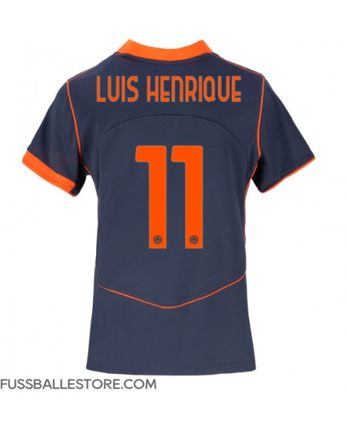 Günstige Inter Milan Luis Henrique #11 3rd trikot Damen 2025-26 Kurzarm Günstige Inter Milan Luis Henrique #11 3rd trikot Damen 2025-26 Kurzarm